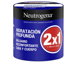 Set Balsam de corp cu proprietati ultra-hidratante, Neutrogena Deep Moisture, 2 x 300 ml