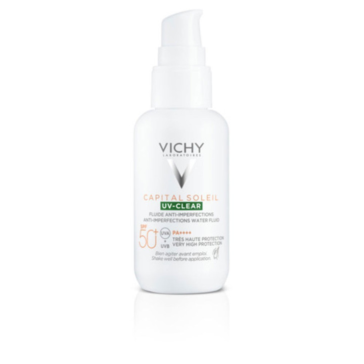 Protectie solara faciala hidratanta VICHY CAPITAL SOLEIL UV CLEAR SPF50+ 40 ml
