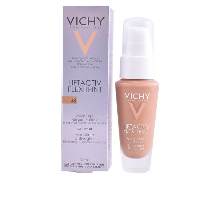 Fond de ten anti-rid cu protectie solara scazuta Vichy LIFTACTIV FLEXITEINT SPF20 #45 gold 30 ml