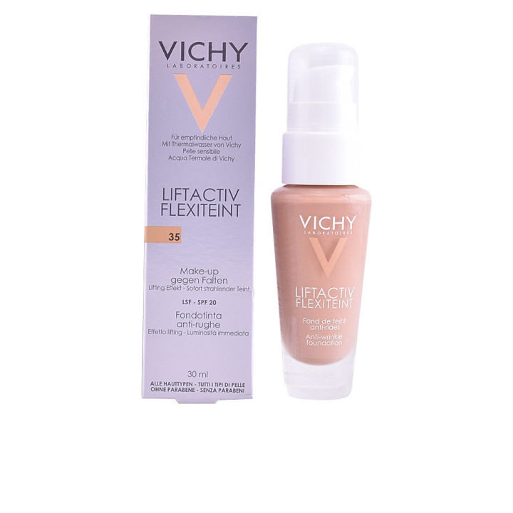 Fond de ten anti-rid cu protectie solara scazuta VICHY LIFTACTIV FLEXITEINT SPF20 35 sand 30 ml