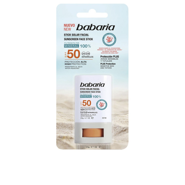 Stick facial cu protectie solara ridicata Babaria SOLAR STICK FACIAL SPF50 20 gr