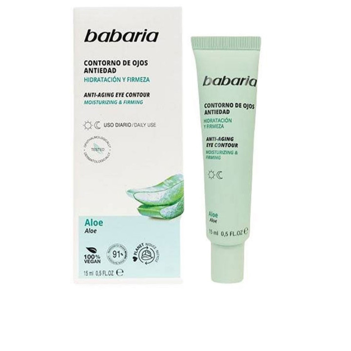 Crema pentru conturul ochilor cu efect anti-rid Babaria ALOE VERA 15 ml