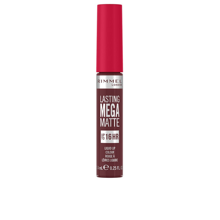 Ruj lichid cu finisaj mat catifelat Rimmel London LASTING MEGA MATTE #810 plum this show 7.4 ml