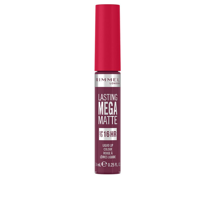Ruj lichid cu finisaj mat catifelat Rimmel London LASTING MEGA MATTE #940 rock me purple 7.4 ml