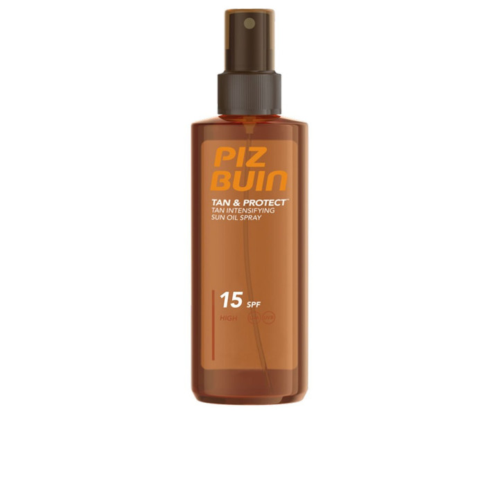 Ulei pentru accelerarea bronzului cu protectie solara medie Piz Buin TAN &amp; PROTECT SPF15 150 ml