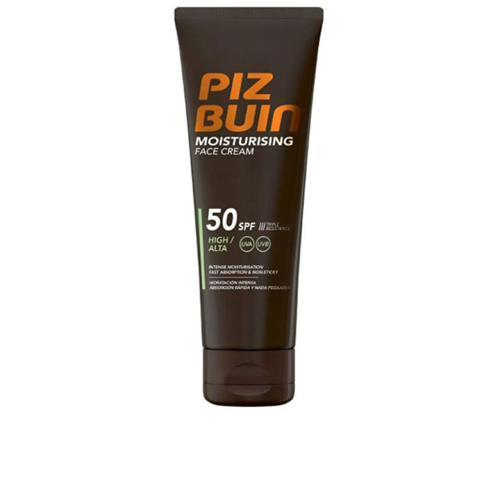 Crema faciala hidratanta cu protectie solara foarte mare Piz Buin MOISTURISING SPF50+ 50 ml