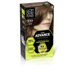 Vopsea de par cu acoperire de lunga durata LLONGUERAS COLOR ADVANCE 7.77 maro glazurat