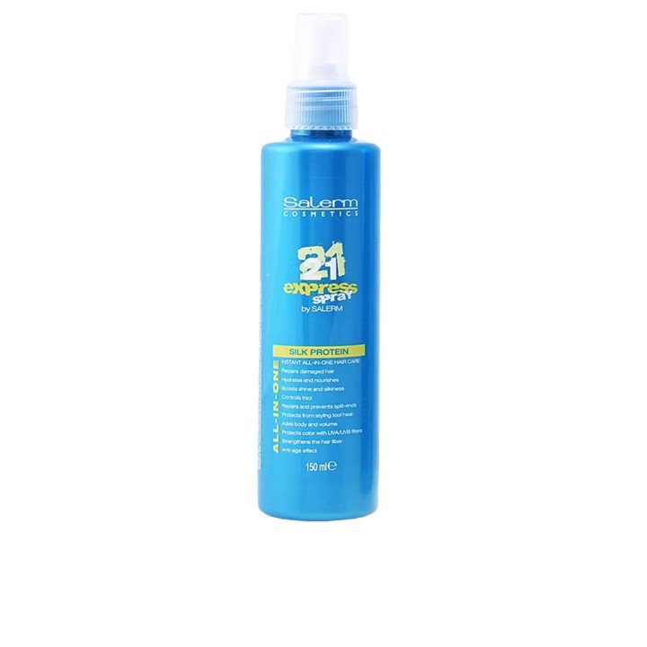 Spray leave-in pentru par cu proteine de matase Salerm Cosmetics 21 EXPRESS 150 ml