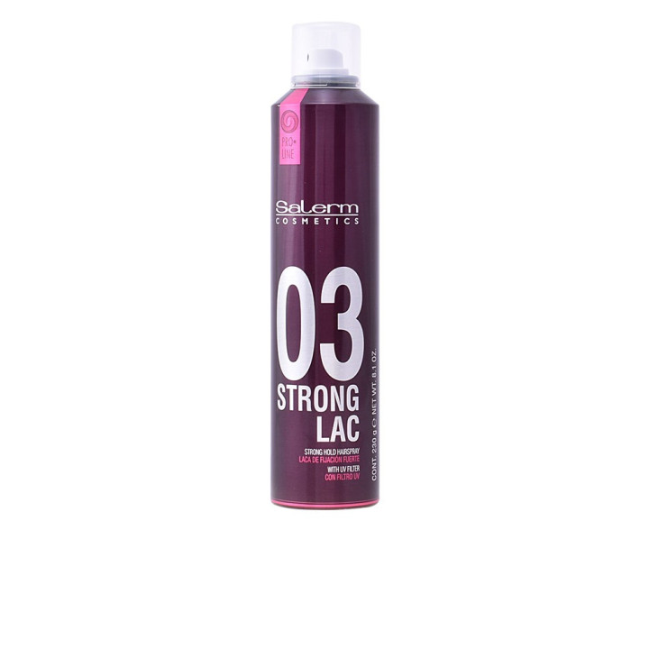 Fixativ profesional cu fixare puternica pentru par Salerm Cosmetics STRONG LAC 03 405 ml