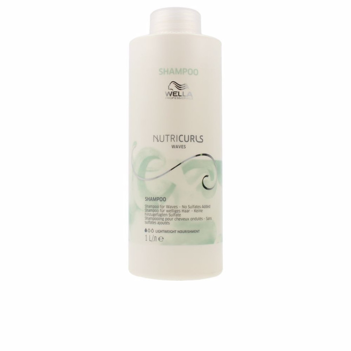 Sampon profesional hranitor pentru parul cret si ondulat Wella Professionals NUTRICURLS 1000 ml