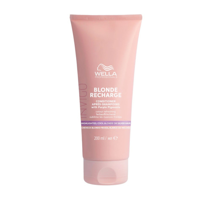 Balsam neutralizant pentru parul decolorat Wella Professionals INVIGO BLONDE RECHARGE 200 ml