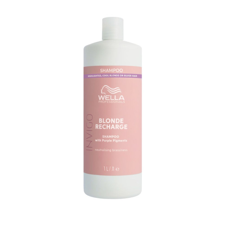 Sampon neutralizant pentru parul decolorat Wella Professionals INVIGO BLONDE RECHARGE 1000 ml