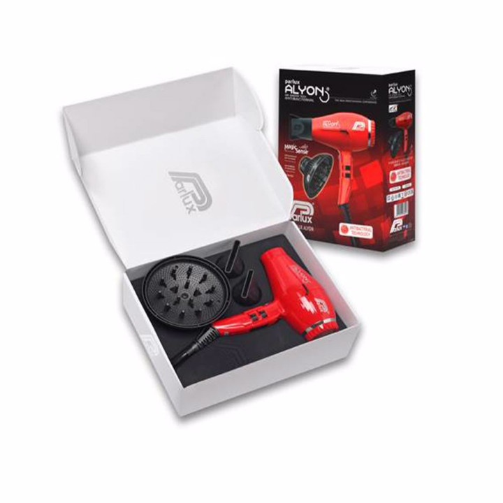 Set uscator profesional de par Parlux Alyon Rosu