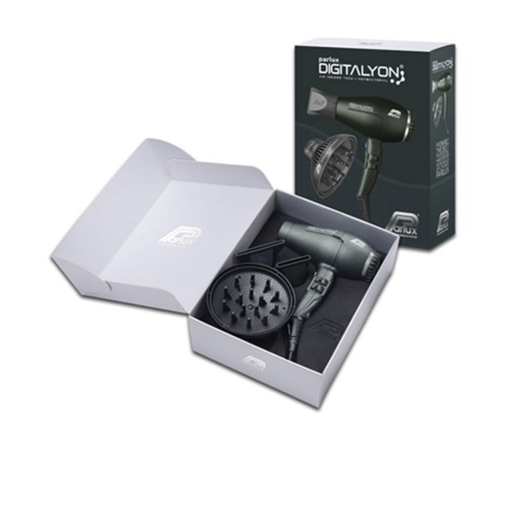 Set uscator de par profesional Parlux Digitalyon Verde antracit