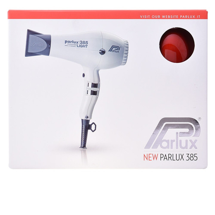 Uscator profesional de par Parlux 385 Powerlight Tehnologie cu Ioni si Invelis Ceramic 2150W Rosu