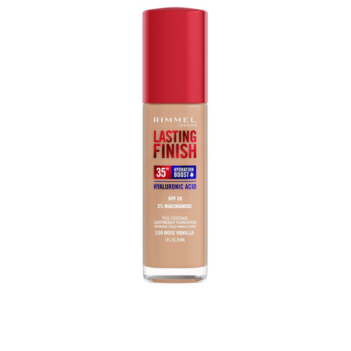 Fond de ten hidratant Rimmel London LASTING FINISH SPF20 #150 rose vanilla 30 ml