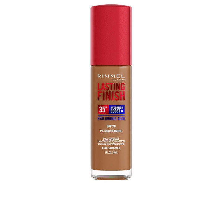 Fond de ten hidratant Rimmel London LASTING FINISH SPF20 #450 caramel 30 ml