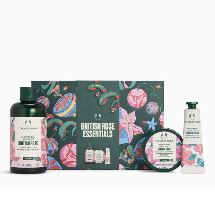 SMALL BRITISH ROSE ESSENTIALS CASE 3 pcs