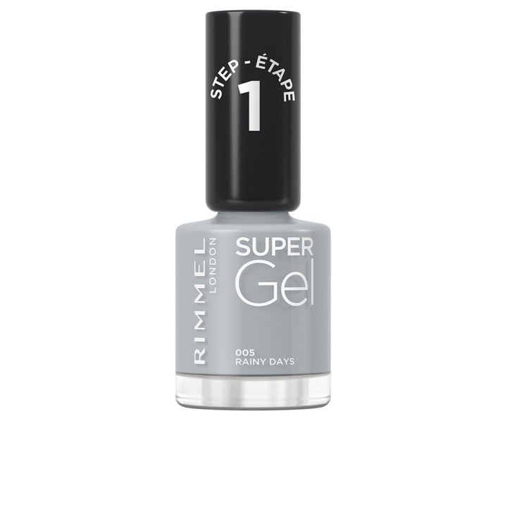 Lac de unghii cu efect de gel Rimmel London SUPER GEL #005 rainy days 12 ml