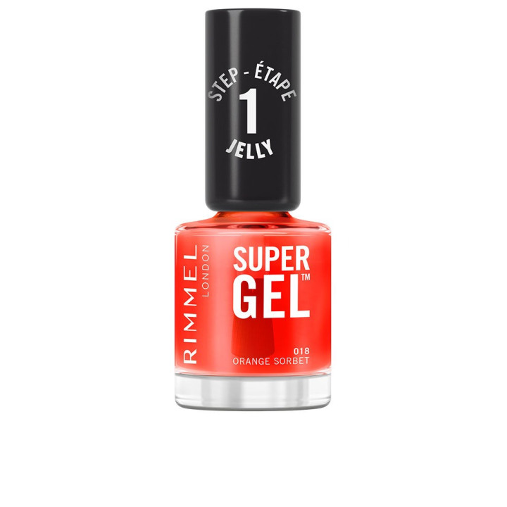 Lac de unghii cu efect de gel Rimmel London SUPER GEL #18 orange sorbet 12 ml
