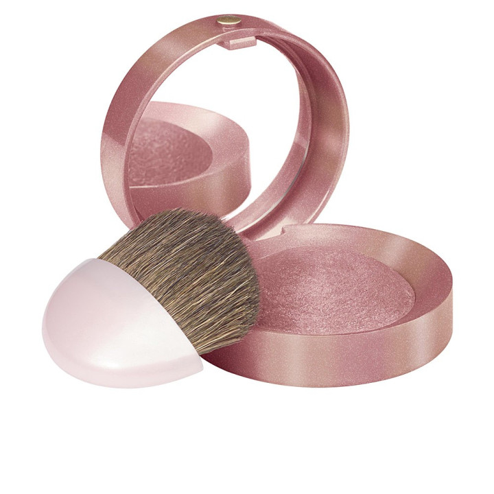 Fard de obraz compact cu rezistenta indelungata Bourjois Little Round 015 roz mediu cu efect luminos 2.5 g