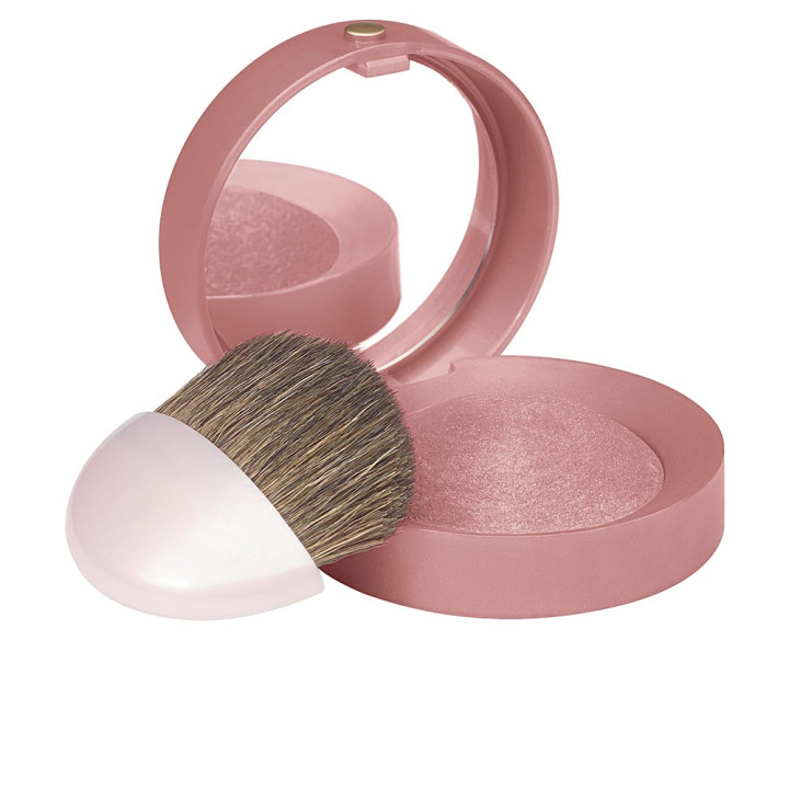 Fard de obraz compact cu rezistenta indelungata Bourjois Little Round 074 roz cald mat 2.5 g