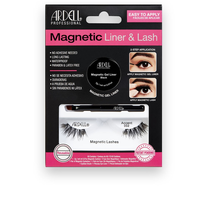 Gene false magnetice ARDELL MAGNETIC LINER &amp; LASH ACCENT 002 