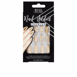 Set complet unghii false Ardell NAIL ADDICT nude jeweled 