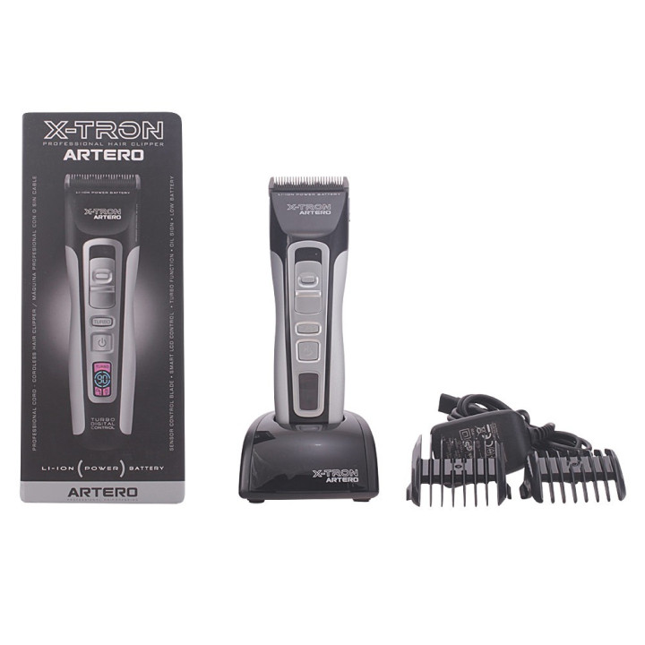 Set Masina de tuns + Pieptan dublu 2 buc + Ulei mineral + Perie de curatare Artero MAQUINA x-tron 4 buc