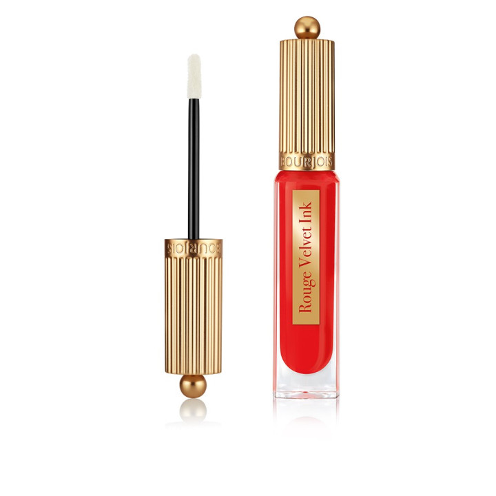Ruj lichid ultra-mat cu rezistenta de pana la 24h Bourjois Rouge Velvet Ink 08 rosu coral 3.5 ml
