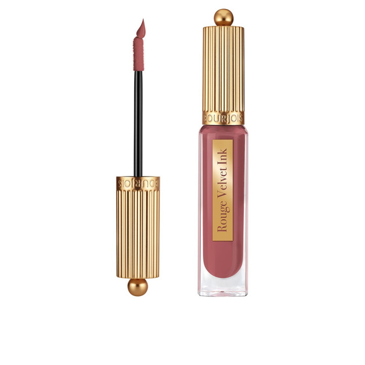 Ruj lichid ultra-mat cu rezistenta de pana la 24h Bourjois Rouge Velvet Ink 4 mov cu tenta roz 3.5 ml