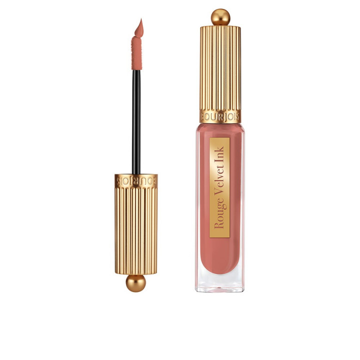 Ruj lichid ultra-mat cu rezistenta de pana la 24h Bourjois Rouge Velvet Ink 13 bej mediu cu subton cald 3.5 ml