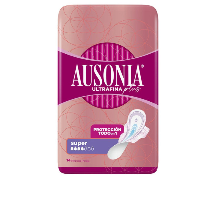 Absorbante ultra-subtiri cu protectie eficienta Ausonia ULTRAFINA PLUS 14 buc