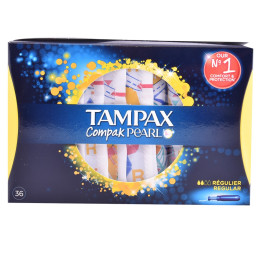 Tampoane cu aplicator pentru flux normal TAMPAX PEARL COMPAK 36 buc