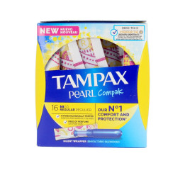 Tampoane cu aplicator pentru flux normal TAMPAX PEARL COMPAK 16 buc