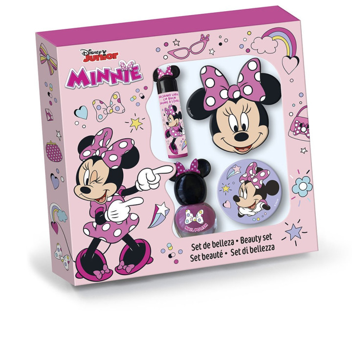 MINNIE BELLEZA MAQUILLAJE ESTUCHE 4 pz