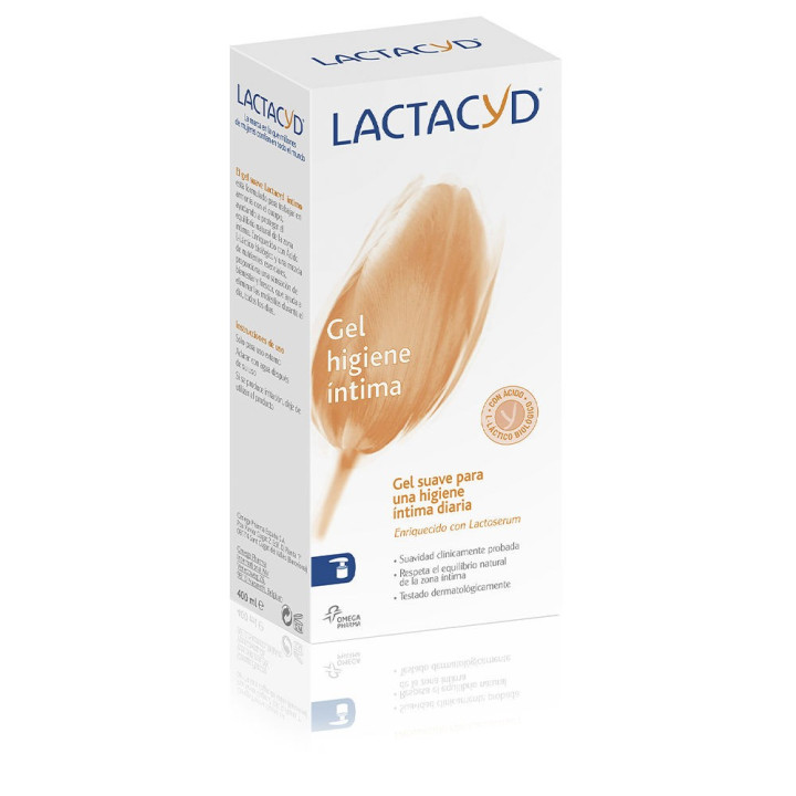 Gel intim cu acid lactic natural LACTACYD GEL INTIMO 400 ml