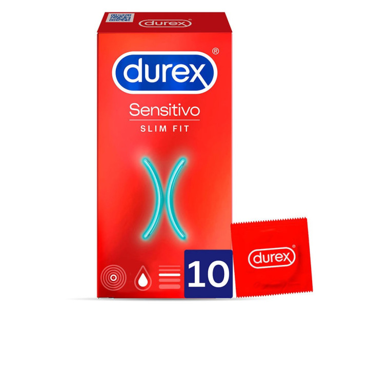 Set Prezervative din latex natural Durex SENSITIVO SLIM FIT 10 buc