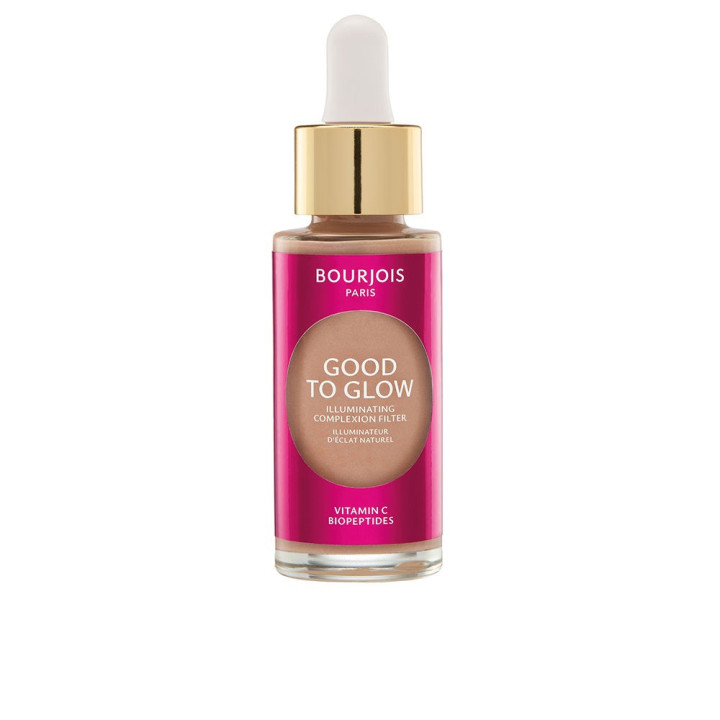 Iluminator cu Glow Natural si efect radiant pentru ten si decolteu Bourjois GOOD TO GLOW 4 light medium 30 ml