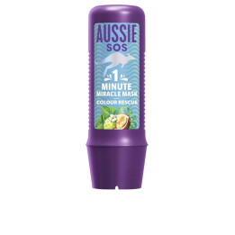 Masca de par cu efect reparator si hidratant AUSSIE SOS 1 MINUTE MIRACLE COLOR RESCUE 250 ml
