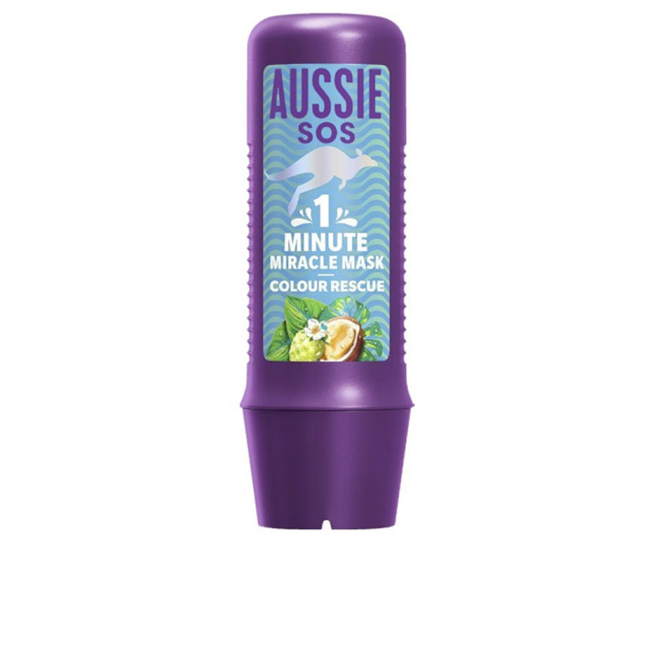 Masca de par cu efect reparator si hidratant AUSSIE SOS 1 MINUTE MIRACLE COLOR RESCUE 250 ml