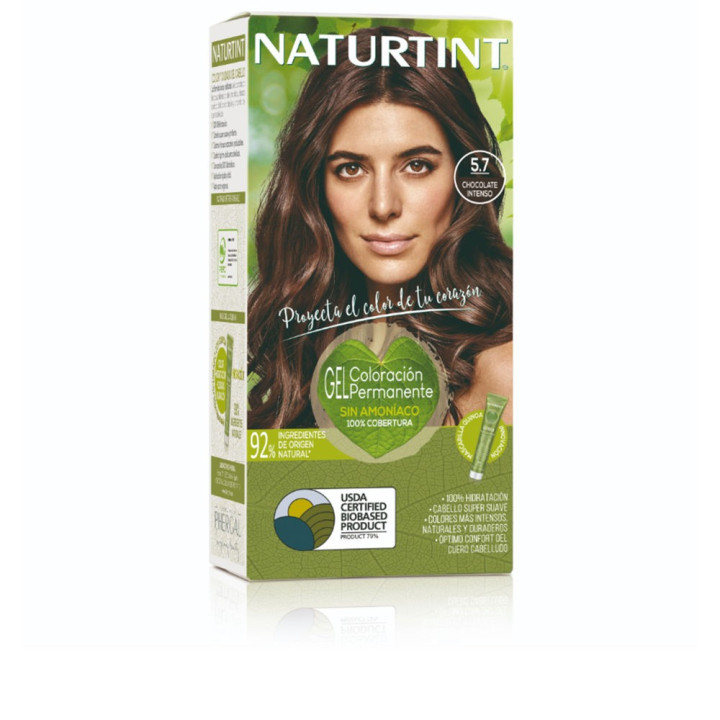 Vopsea permanenta pentru par fara amoniac NATURTINT 5.7 chocolate intenso 170 ml