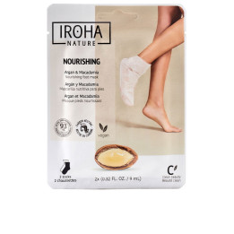 Masca hidratanta pentru picioare IROHA ARGAN &amp; MACADAMIA 2 buc