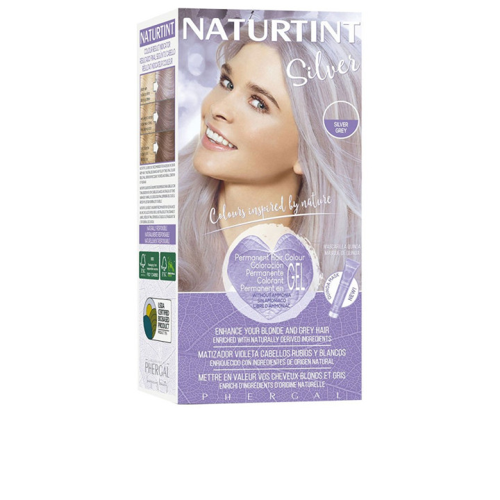 Vopsea nuantatoare pentru par blond NATURTINT SILVER 170 ml