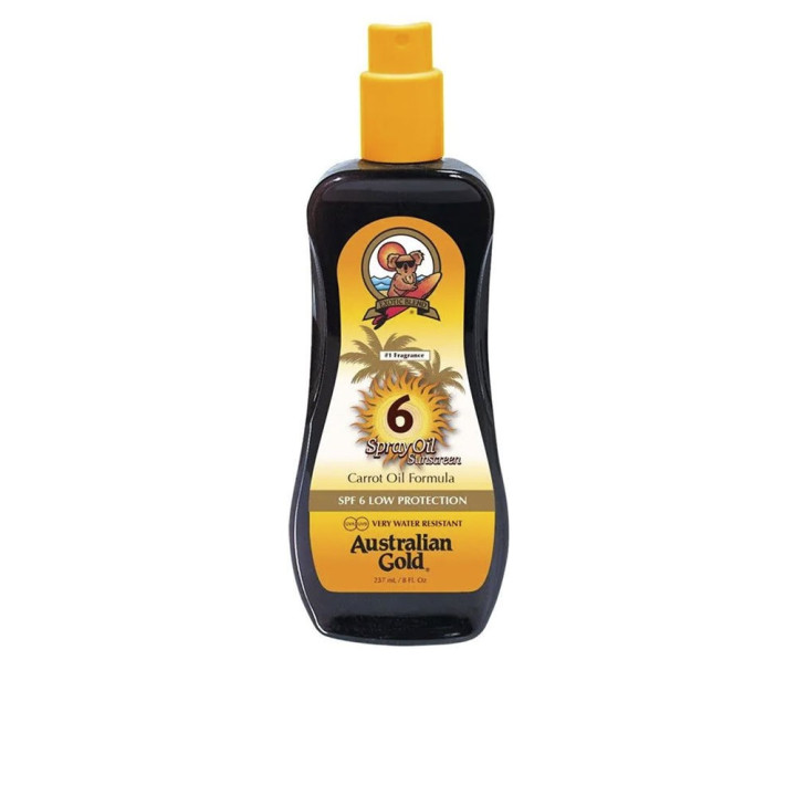 Spray pentru accelerarea bronzului cu extract de morcov Australian Gold SUNSCREEN SPF6 237 ml