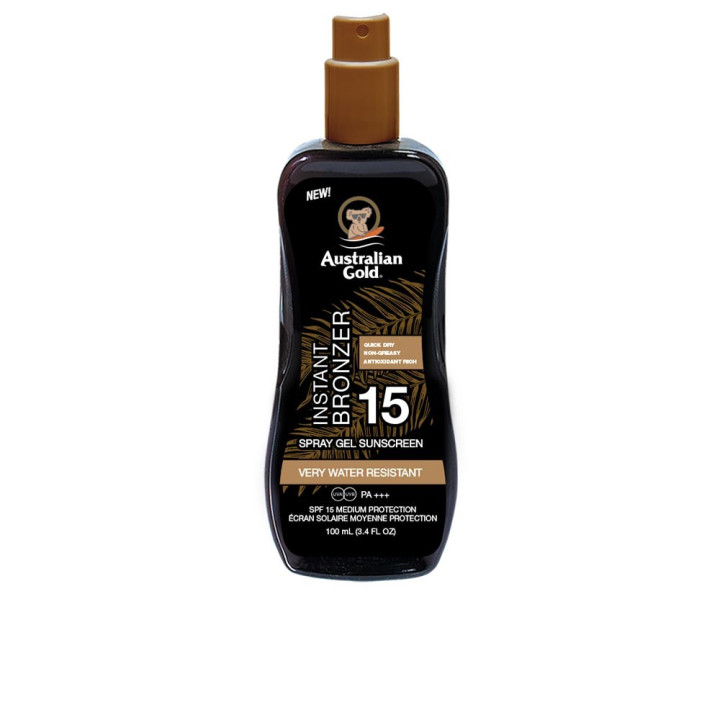 Spray autobronzant de corp cu protectie solara Australian Gold SUNSCREEN SPF15 237 ml