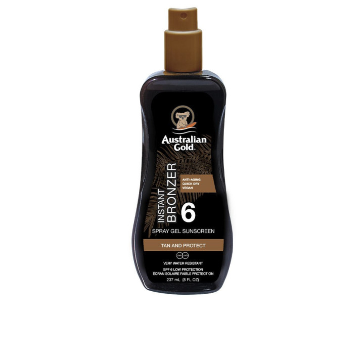 Spray autobronzant de corp cu protectie solara Australian Gold SUNSCREEN SPF6 237 ml