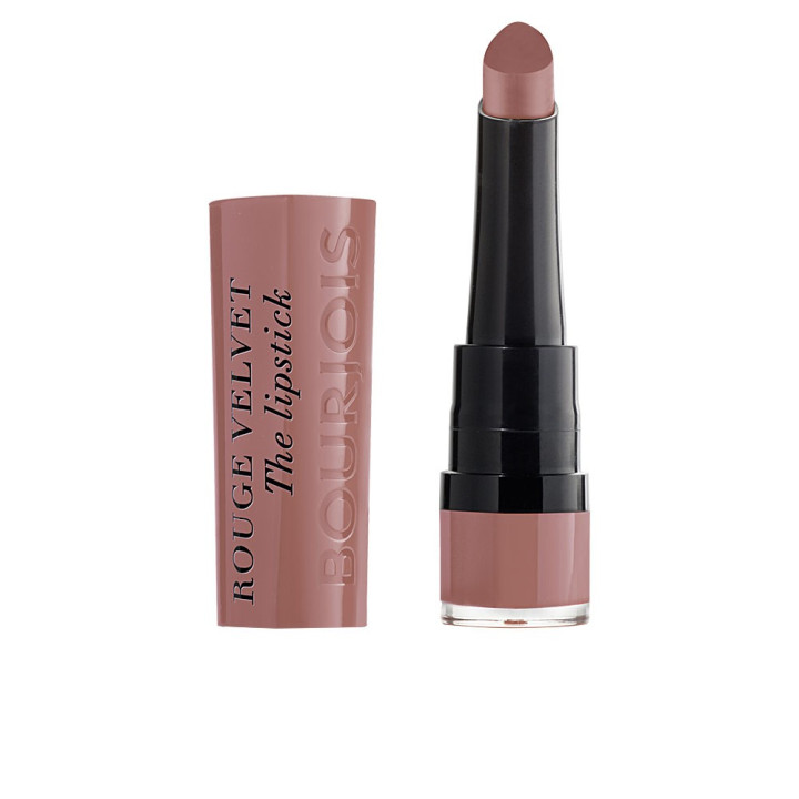Ruj mat cu textura catifelata si confort de lunga durata Bourjois Rouge Velvet The Lipstick 13 nude cald 2.4 g