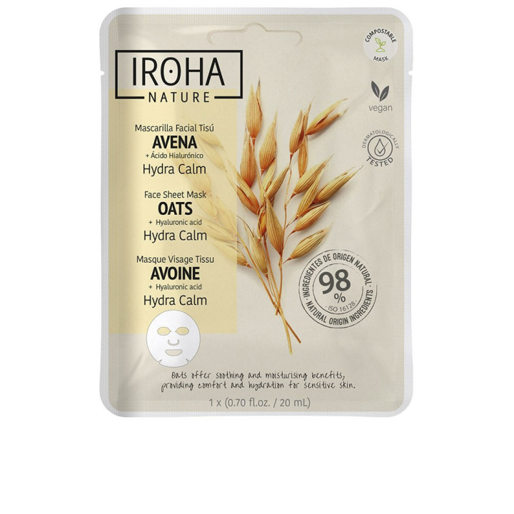 Masca faciala cu efect calmant IROHA AVENA 1 buc
