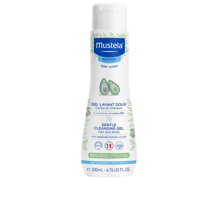 Lapte de dus bland pentru bebelusi Mustela BEBÉ-NIÑO 200 ml